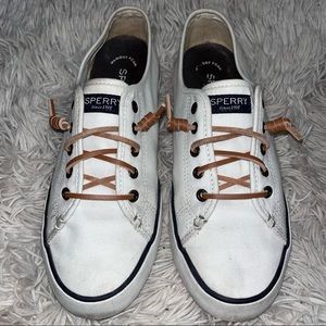 Sperry 8 1/2 White Boat Shoes